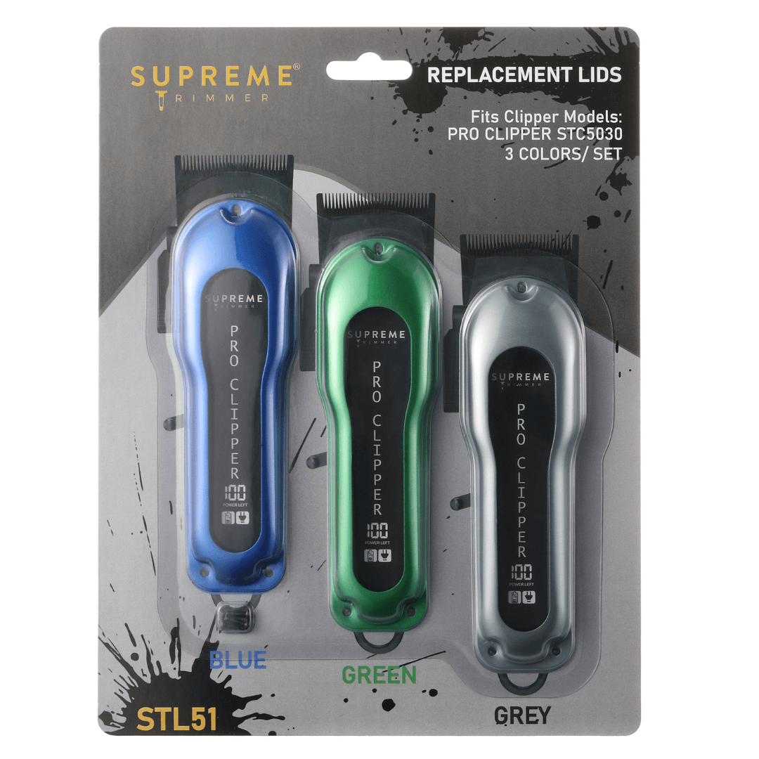 Replacement Lids for Pro Clipper - Hair Clipper & Trimmer Accessories - Supreme Trimmer Mens Trimmer Grooming kit
#COLOR_BLUE/GREEN/GREY