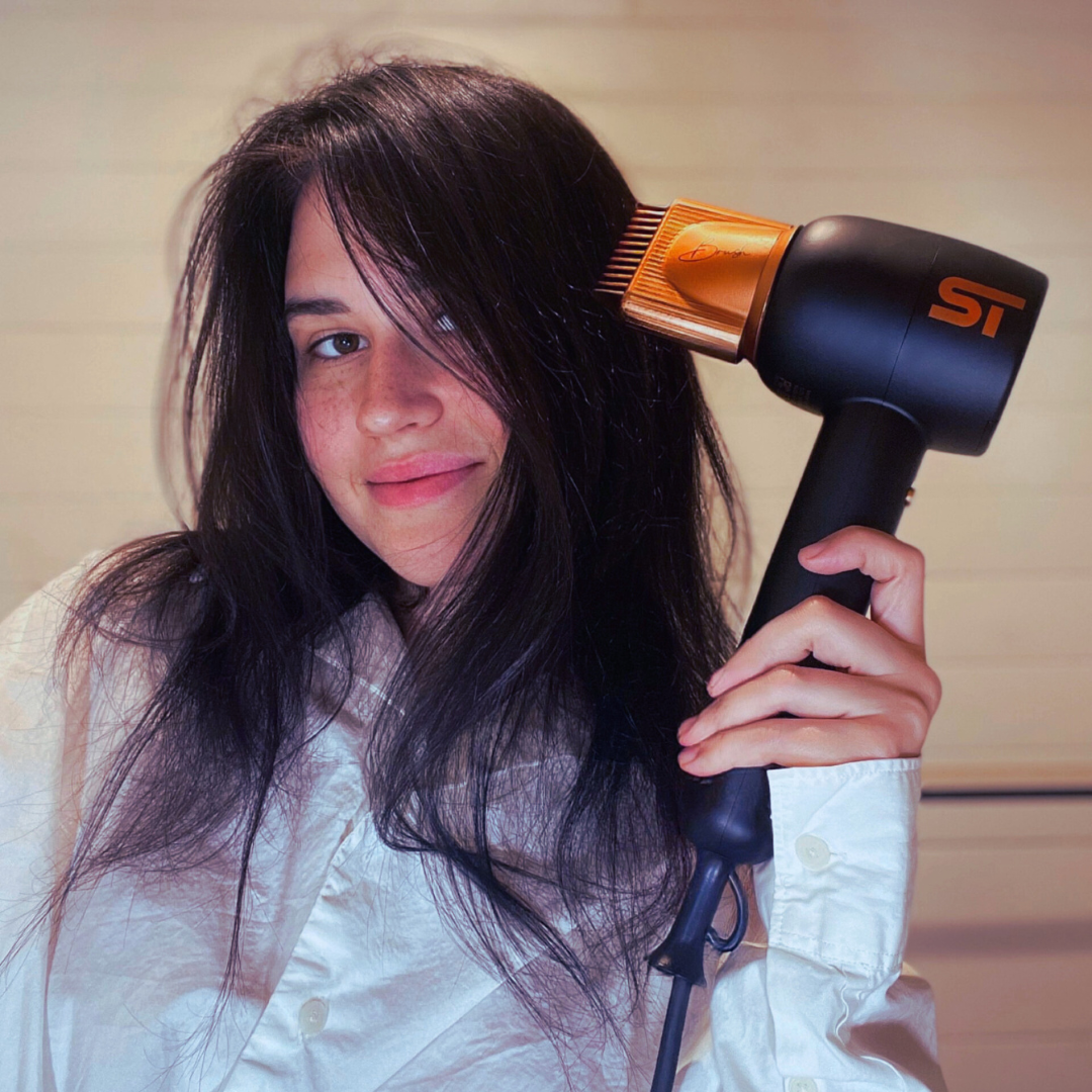 Brushless Motor Hair Dryer - Hair Dryer - Supreme Trimmer Mens Trimmer Grooming kit
#COLOR_BLACK