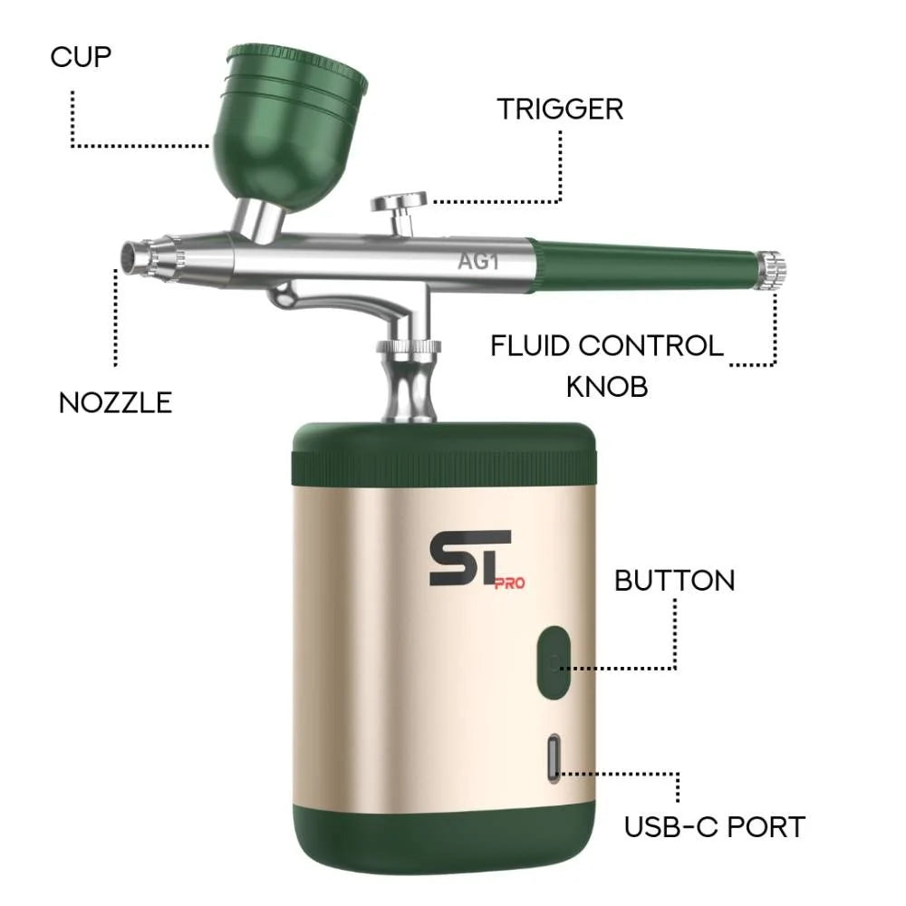 Supreme Trimmer Airbrush Gun Kit - Sand