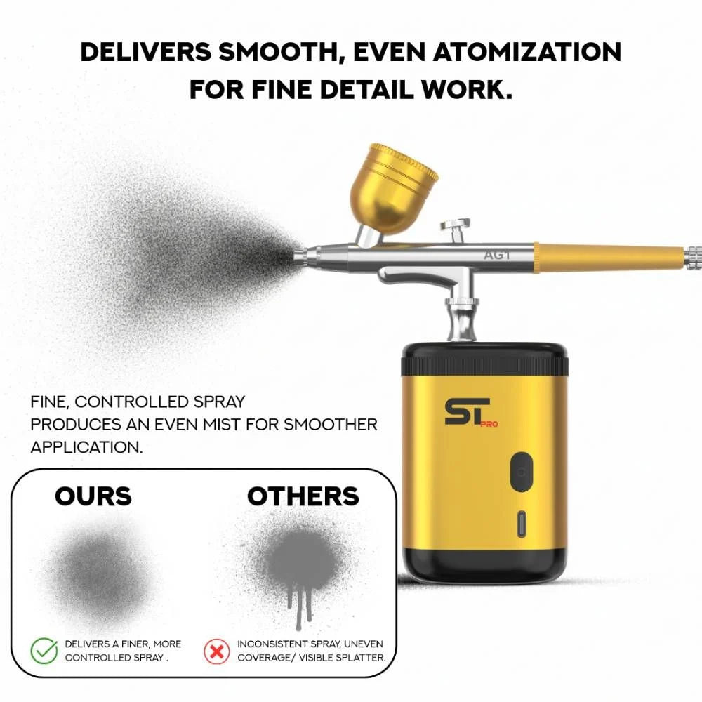 Supreme Trimmer Airbrush Gun Kit - Gold