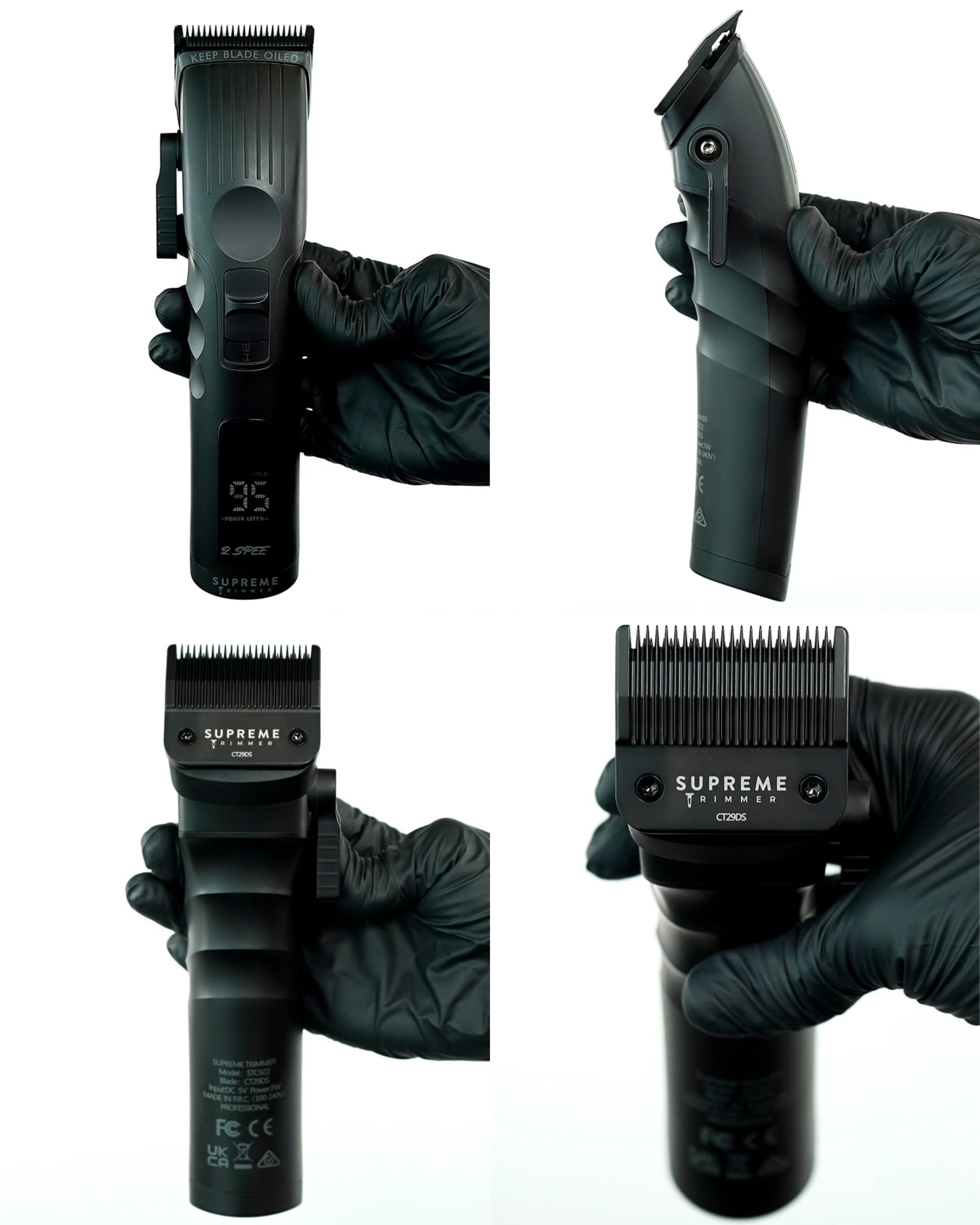 2Spee™ Clipper - Hair Clipper & Trimmer Accessories - Supreme Trimmer Mens Trimmer Grooming kit
#COLOR_BLACK