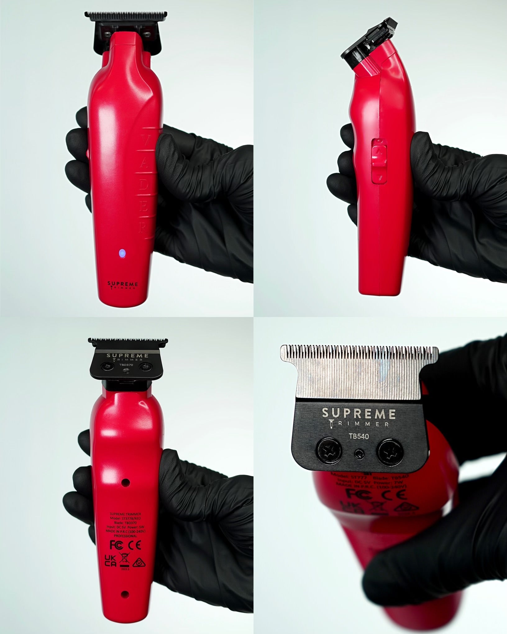 VADER™ Trimmer - Hair Clippers & Trimmers - Supreme Trimmer Mens Trimmer Grooming kit
#COLOR_RED