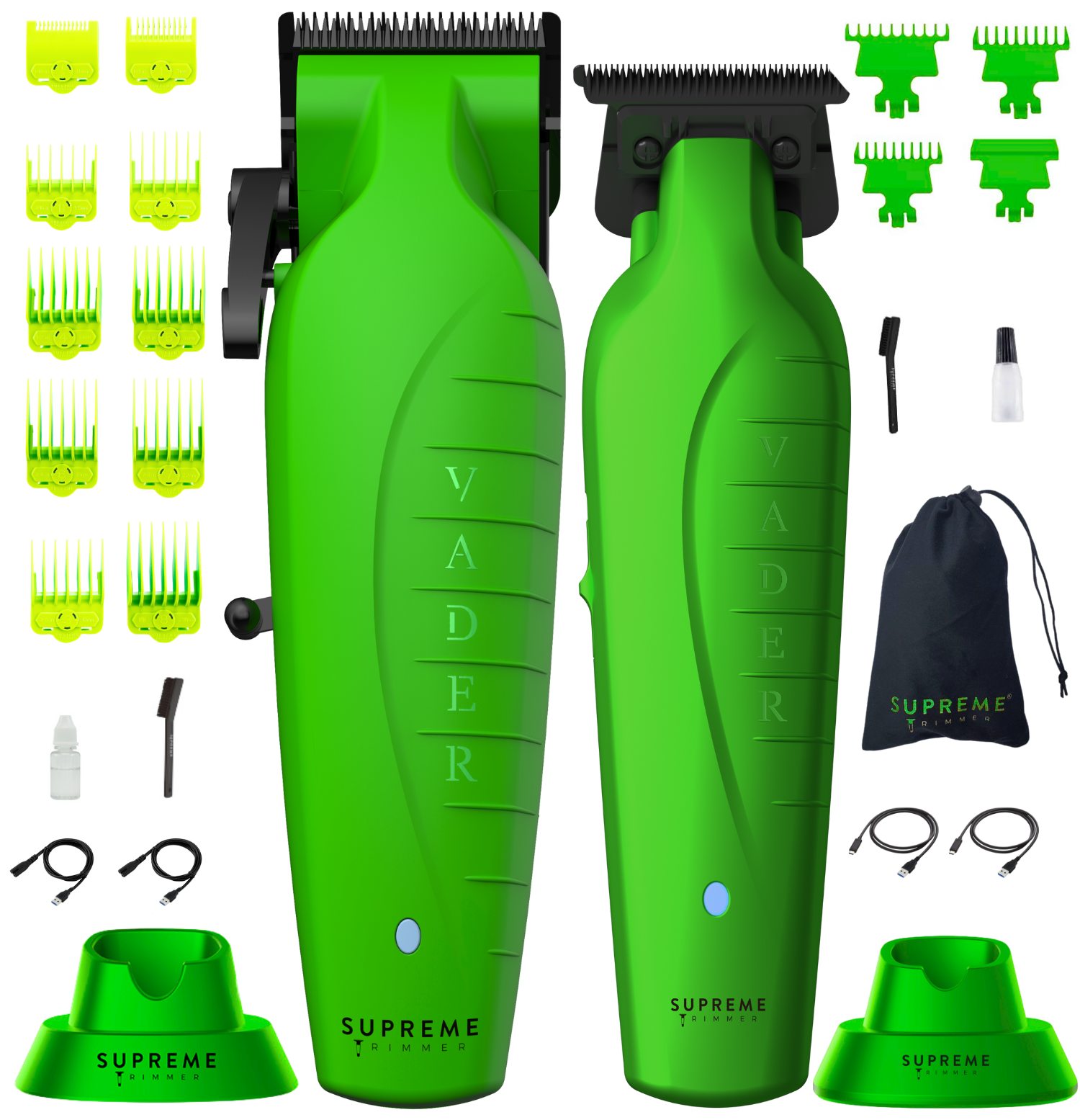 Vader™ Clipper & Vader™ Trimmer Set - Hair Clippers & Trimmers - Supreme Trimmer Mens Trimmer Grooming kit
#COLOR_ACID