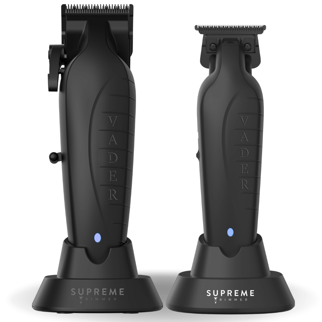 Vader™ Clipper & Vader™ Trimmer Set - Hair Clippers & Trimmers - Supreme Trimmer Mens Trimmer Grooming kit
#COLOR_BLACK