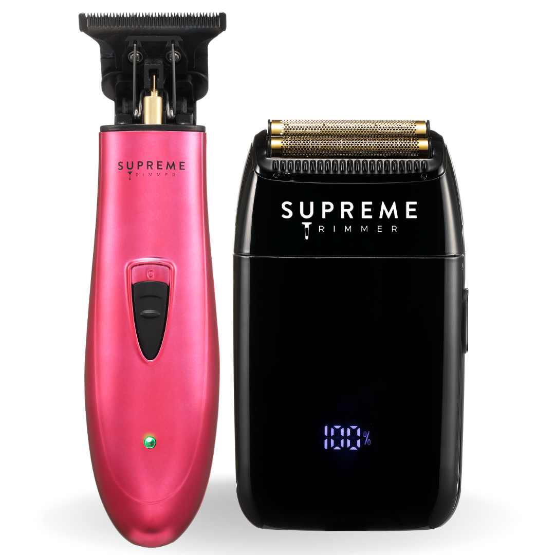 Foil Shaver & T Shaper™ DLC Trimmer Bundle - Electric Razors - Supreme Trimmer Mens Trimmer Grooming kit
#COLOR_PINK