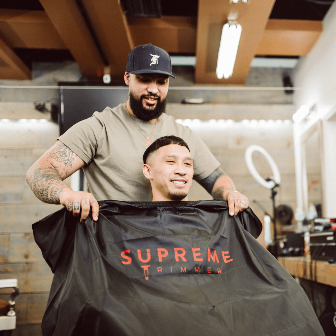 Barber Cape's - Barber Capes - Supreme Trimmer Mens Trimmer Grooming kit 
#STYLE_CAPE 1