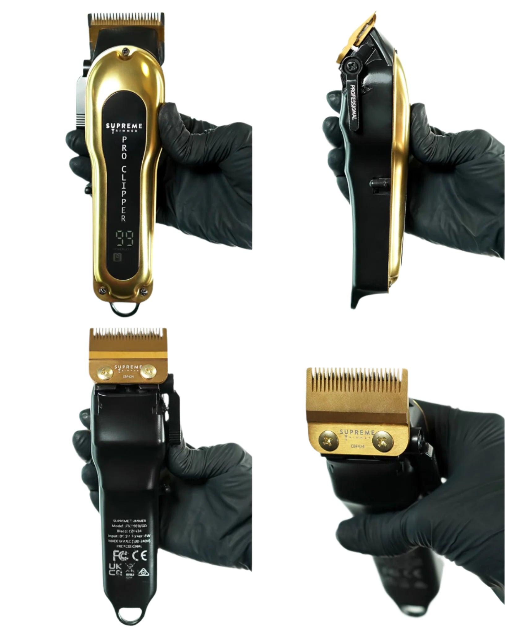 Pro Clipper™ - Hair Clippers & Trimmers - Supreme Trimmer Mens Trimmer Grooming kit 
#COLOR_GOLD