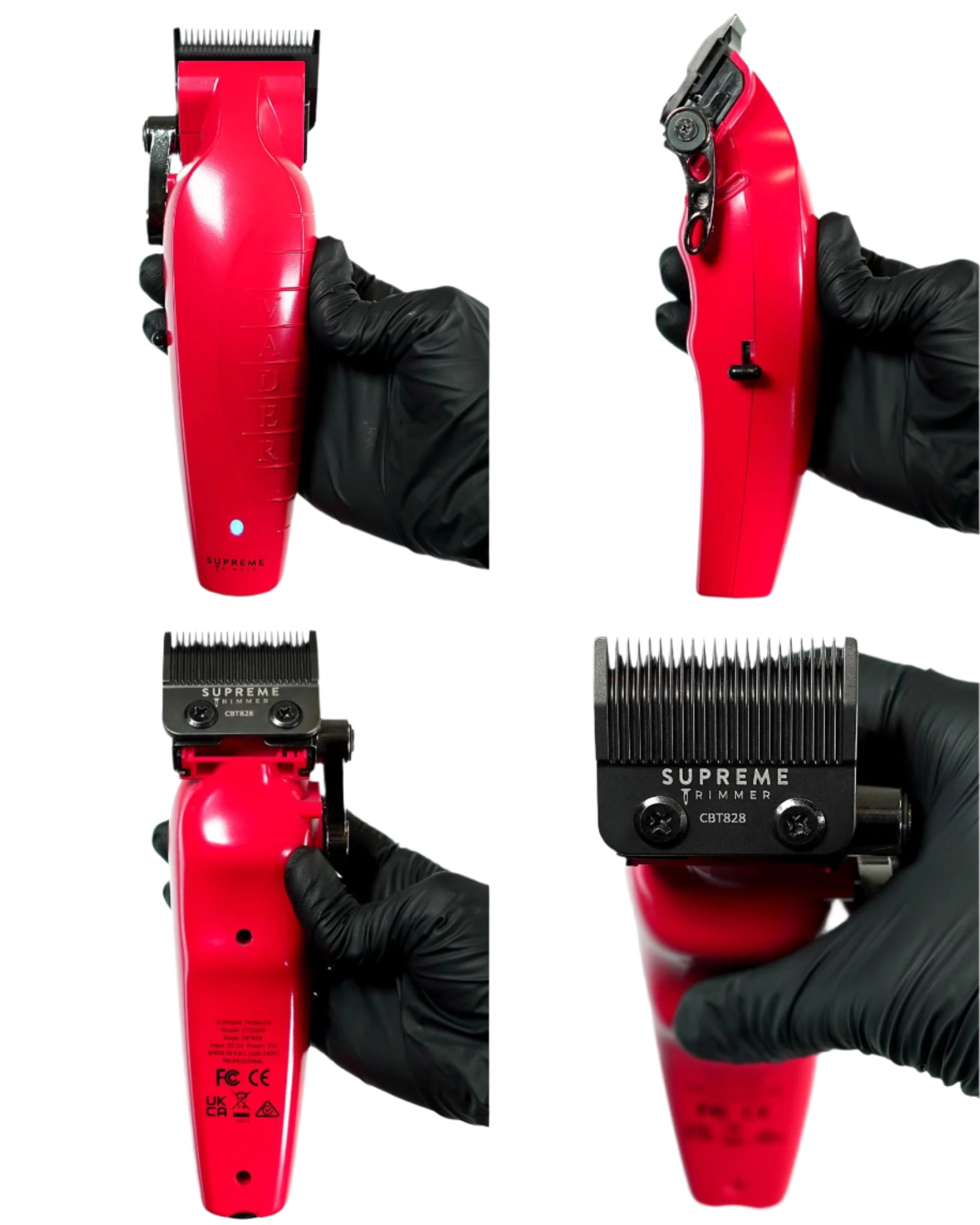 Vader™ Clipper - Hair Clippers & Trimmers - Supreme Trimmer Mens Trimmer Grooming kit 
#COLOR_RED