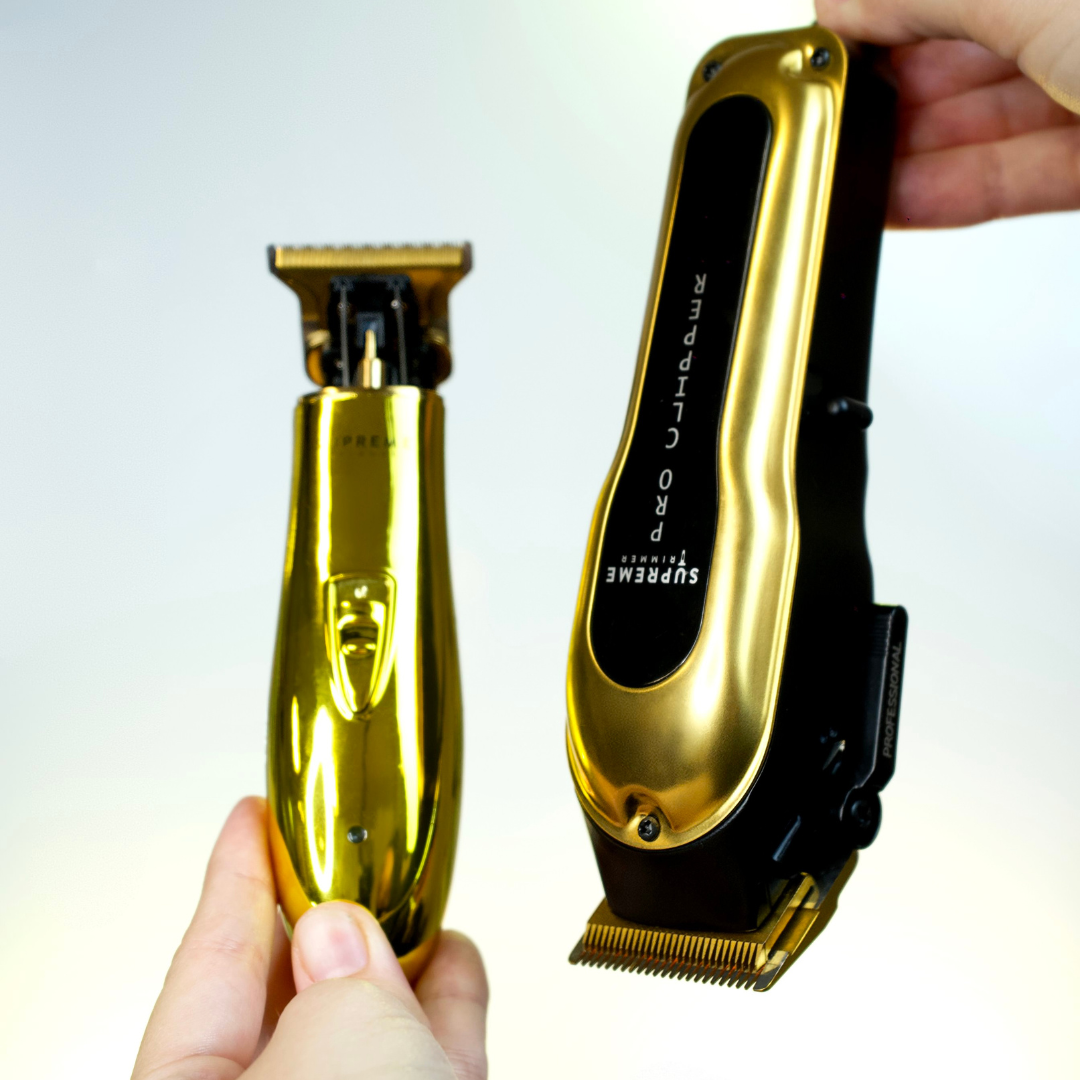 PRO CLIPPER™ & T Shaper™ Trimmer Bundle - Hair Clippers & Trimmers - Supreme Trimmer Mens Trimmer Grooming kit 
#COLOR_GOLD