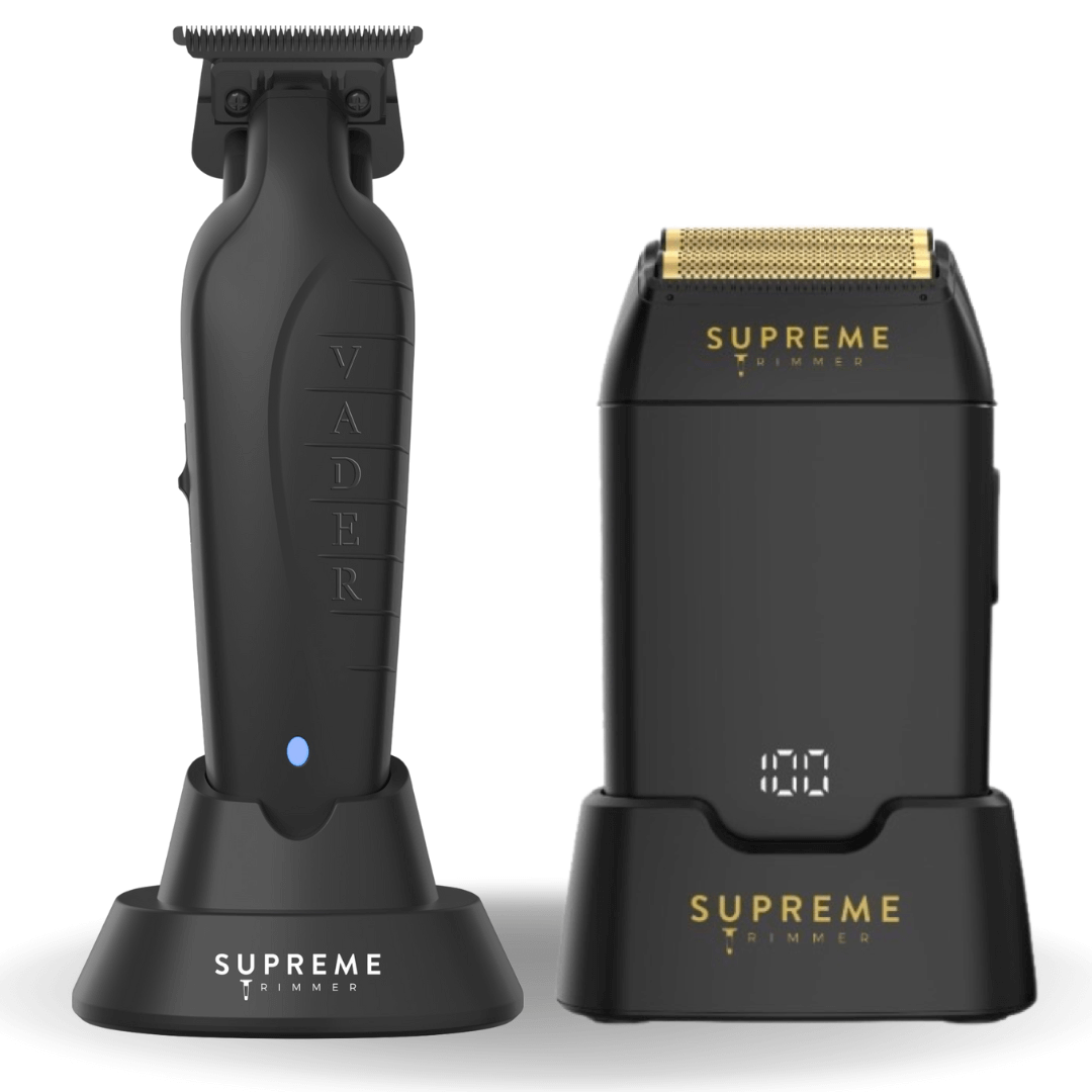 Vader™ Trimmer & Crunch™ Shaver Bundle - Hair trimmer and Electric shaver - Supreme Trimmer Mens Trimmer Grooming kit 
#COLOR_BLACK